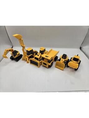 Caterpillar CAT Mini Machines Construction Trucks Toy Set - Lot of 6